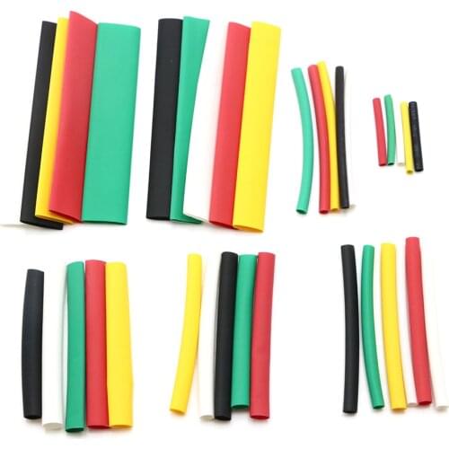 140pcs Heat Shrink Tube Wrap Kit Insulation Sleeving Polyolefin 2: 1 Shrinkable 7 Sizes for DIY Toys / Data Cable Protection