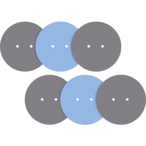 Round silicon film silica gel sheet capacitor insulation gasket OD35mm Round two holes 2/3mm for capacitance