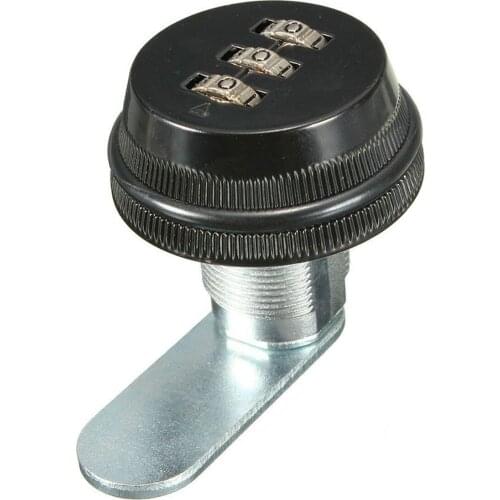 MAHA Alloy Code Combination Cam lock Keyless Post Mail Box Cabinet RV 3 Dial black