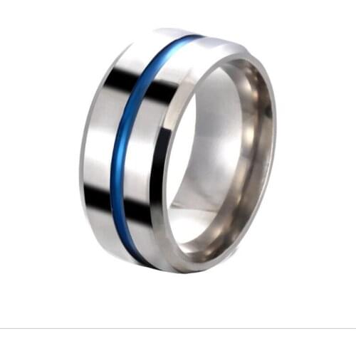 Fashion Stainless Steel Silver Colour Mens Ring Male Charm Party Jewelry Accessories Gift for Your Best Friend