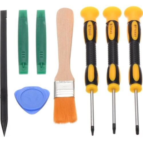 8pcs Torx Screwdriver Set T8 T6 T10 Opening Prying Repair Tool Kit Mayitr For Xbox One 360 PS3 PS4