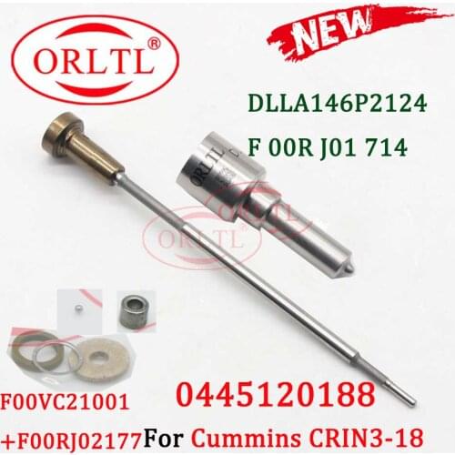 ORLTL Nozzle Spare Parts DLLA146P2124(0433172124) Valve F00RJ02004 F00RJ01714 Injection Overhaul Kits For 0445120188
