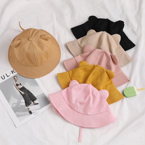 Cartoon Cat Ear Bucket Hat For Women Beach Summer Frog Panama Hat Children Bob Femme Cotton Animal Hip Hop Cap Sun Fisherman Hat