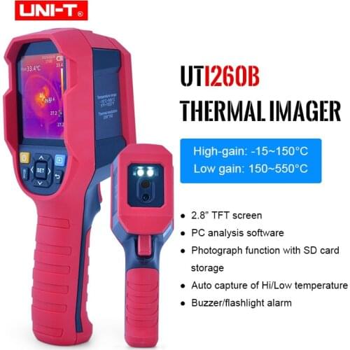 UNI-T Industrial Infrared Thermal Imager Camera 2.8 inch LCD display Temperature Imaging Circuit Electrical Maintenance UTi260B