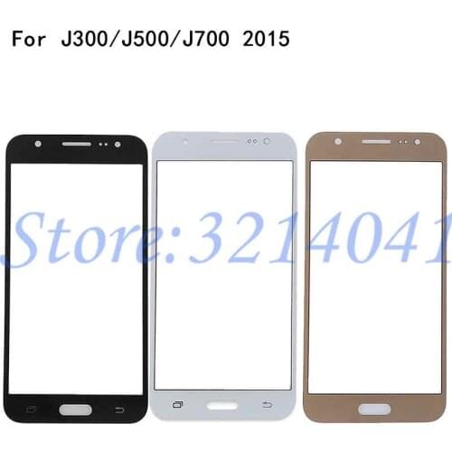 For Samsung Galaxy J3 J5 J7 2015 J300 J300F J500 J500F J700 SM-J700F Touch Screen Front Glass Panel TouchScreen LCD Outer Lens