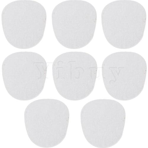 Yibuy Transparent 8 Alto Tenor Sax Mouthpiece Patches Pads