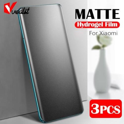 3Pcs No Fingerprint Frosted Protective Film for Xiaomi 11 10 10i 10t Pro Poco M3 M2 C3 X3 NFC Mi 10 9 8 Lite A3 A2 Hydrogel Film