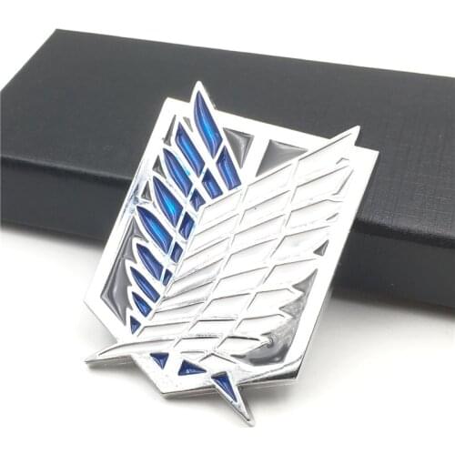 Anime Attack on Titan Investigation Corps Brooch Logo Enamel Pin Badge clothes Buttons lapel Pin