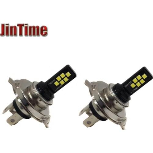 1pcs H4 LED Headlight 12SMD 3030 12V Car Fog Light Driving Lamp Bulb 1000LM 6000K White Fog Light Led lights for car h4