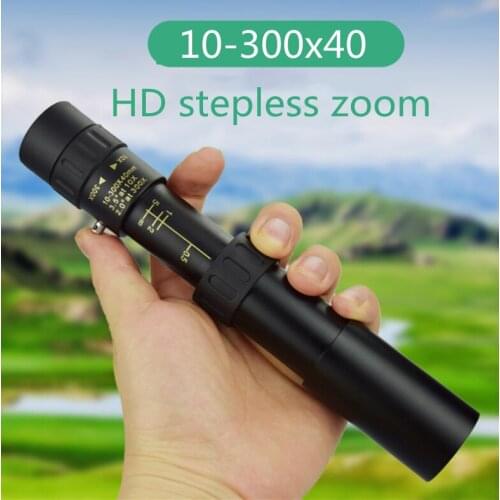 10-300x40mm ultra-telephoto variable monoculars with tripod and clip support smart phone accessories low light night vision