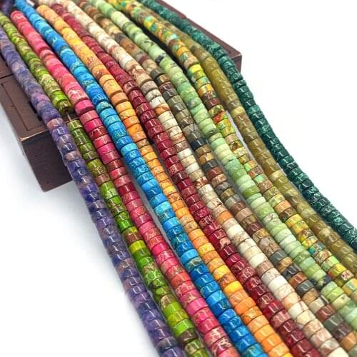 125pcs Emperor Natural Stone Beads Round Bracelets and Necklaces Earrings Beads for Jewelry Making DIY Charm Accessories 3x6mm