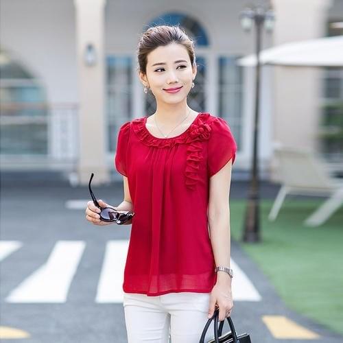 2020 tees women clothe coral Summer Fashion T Shirt red Woman Tshirt