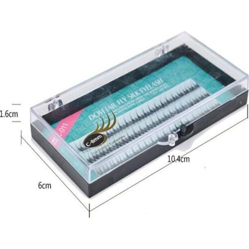 3 Pcs OEM Packing wholesale dovetail silk fans 0.10 thickness all sizes eyelash extension by free shipping