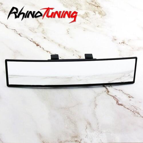 312mm Car Interior Rearview White Curved Mirrors Safety Universal Auto Rear Assisting Large Wide-Angle Blindspot Accessories