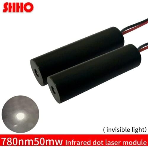 Discount invisible light 780nm 50mw infrared dot laser module IR signal transmitter radar ranging laser focusing piont 10*30mm