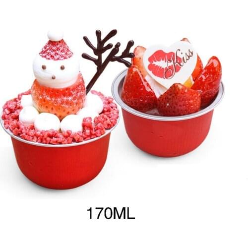 Aluminous Foil Cup Cake Box Heat Resisting Container Baking Tools Disposable Pudding Mousse Cake Packing Boxes Mini Baking Mould