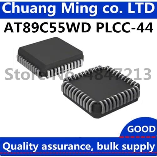 Free Shipping 50pcs/lots AT89C55WD-24JU AT89C55WD-24JI AT89C55WD-24JC AT89C55WD-24 AT89C55WD 89C55WD PLCC-44 In Stock