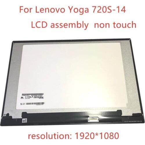 Free shipping LCD Panel LP140WF8-SPP1 720S-14IKB Assembly replacement For Lenovo Yoga 720S-14 laptop Screen FHD 1920