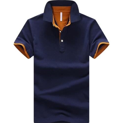 BingChenXu Short Sleeve Polos For Men