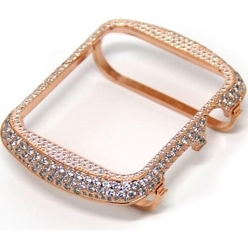 For Apple Watch Series 4 Crystal Diamond Watch Case Luxury Jewelry Class Quality Casing Cover For Apple Watch Series 1 2 3 Frame