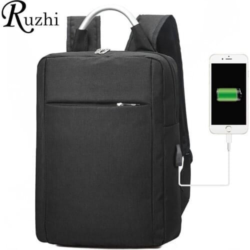 USB Port Charging Business Backpacks Large Capacity Unisex 15.6 Inch Laptop Backpack Comfortable Waterproof Shoulders Bags