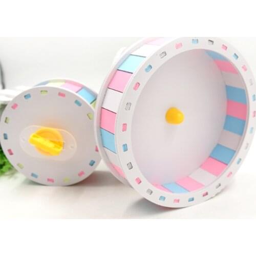 Pet Hamster Toys 13-19.5cm Running Wheel Roller Round Silent Cage Supplies For Hamster Exercise Accessories