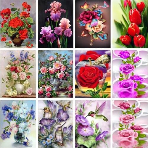 Round DIY 5D diamond painting cross stitch kit mosaic art painting rhinestone embroidery decorative painting