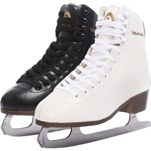 Adult Child Ice Skate Tricks Shoes Leather Ice Blade Skates Professional Flower Knife Ice Hockey Knife Real Ice Skating ID16