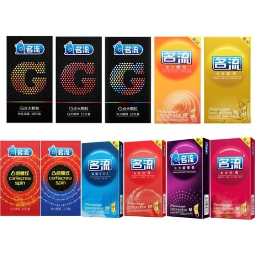 Mingliu 10pcs 11 Types High Quality Natural Latex Condoms Penis Sleeve Condom Lubrication Condones Safer Contraception For Men