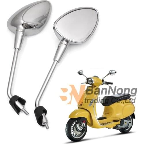 Motorcycle Mirrors Rearview Rear view Mirror For Vespa GTS300 Sprint 150 Primavera 50 125 150 GTS 300
