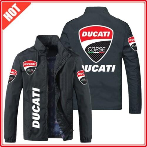 Spring And Autumn Fashion Men Car Logo Jacket Sweater DUCATI Printing Casual Sports Jacket High-quality Men Outdoor Coat -40