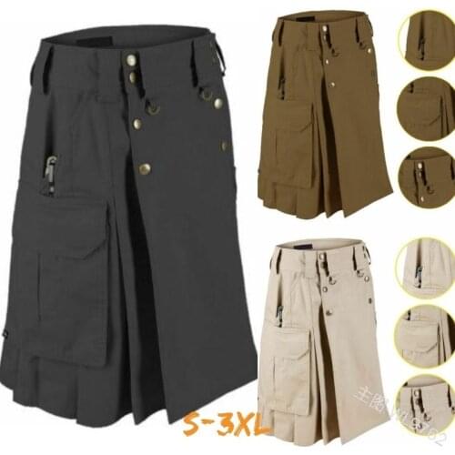 Medieval Costume Vintage Maxi for Adult Men Renaissance Stage Halloween Cosplay Male Retro Pleated Skirts Carnival Party