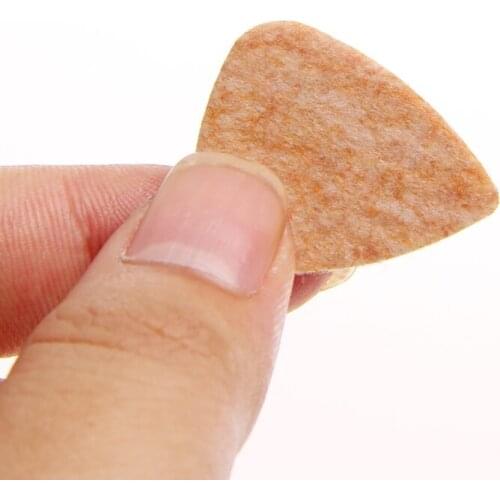 New 5pcs Soft Hard Ukulele Wool Felt Picks ACCS 3MM Mandolin Guitar Plectrums