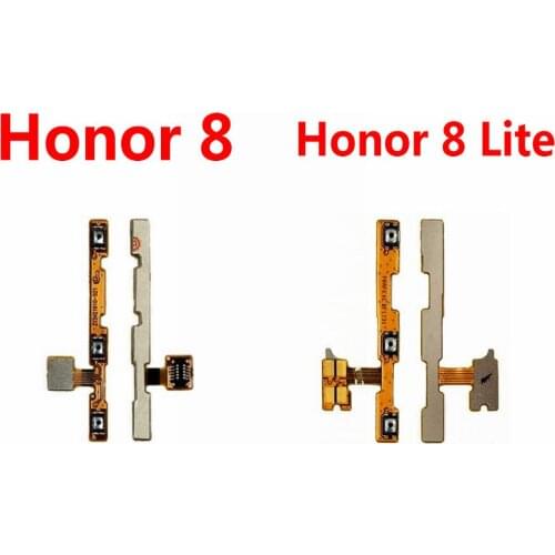 New Power on/off Switch Button Side Key Volume Up Down Flex Cable Replcement For Huawei Honor 8 Lite 8 Pro
