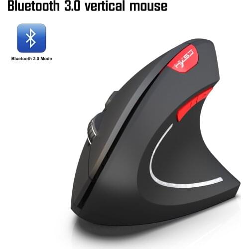 New Bluetooth Vertical Wireless Mouse Comfortable Home Office For PC Laptop Notebook Computer Black Grey Highend Anti-fatigue