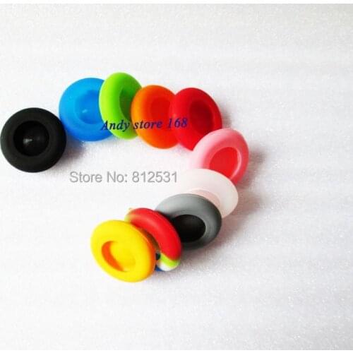 New Colorful Silicone Thumbstick Joystick Cover Grips Cap Skin For Xbox 360 Mushroom Cap Head, 10pcs/lot