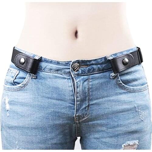 Women/Men No Bulge No Hassle Waist Belt Adjustable Belts for Jean Pants Dresses No Buckle Stretch Elastic Invisible Waist Belt