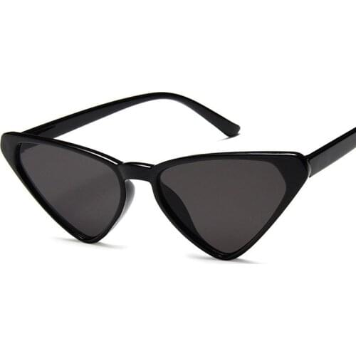 The New sunglasses for woman ladies triangle frame cat eye glasses fashion popular multicolor Light weight Famous design