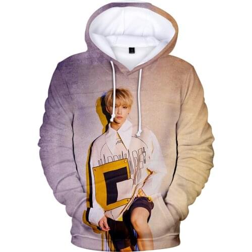 High Quality Stray Kids Yellow Wood 3D Hoodie Men/Women K-pop Idol Fashion Hip Hop Hoodies Print Stray Kids Pullover Sweatshirt