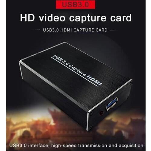Full HD 1080P 60fps Video Recorder HDMI-compatible to USB 3.0 Video Capture Card For Winodws Linux Phone Game PC Live Streaming