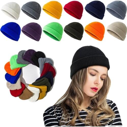 Beanies Knitted Hats for Woman Hat Men Beanie Caps Warm Bonnet Men Knitted Hat Beanie Skullcap Sailor Cap Autumn Winter Warm Hat