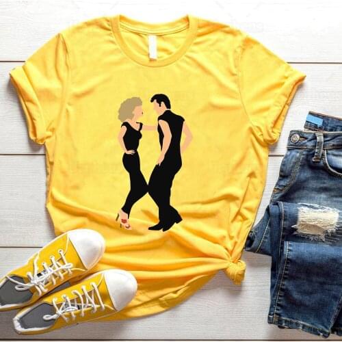 Grease Retor Shirt Grease Ladies Musical Print T Shirt Harajuku Vintage Style Top Tees