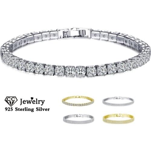 CC Simple Bracelets For Women Cubic Zirconia Bracelet Trendy Fashion Jewelry Classic Wedding Accessories Drop Shipping B045