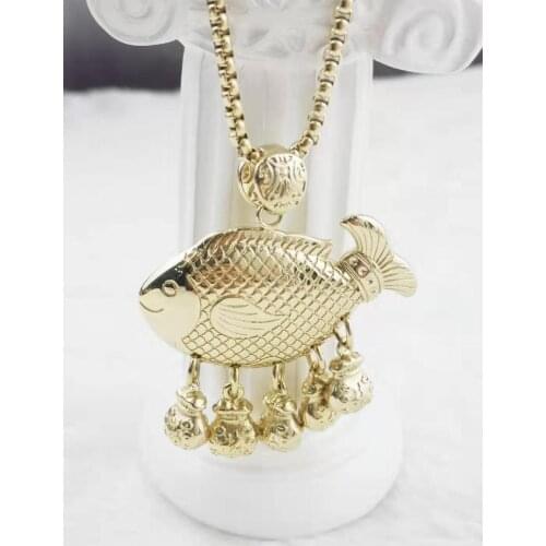 Goldfish european and american classic woman luxury leopard head necklace