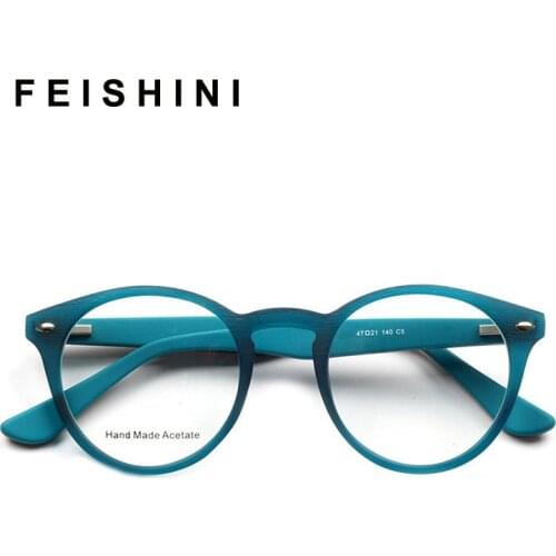 2020 Computer Glasses Vintage Acetate Glasses Frame Student Prescription Eyeglasses Women Nerd Myopia Spectacles Optical Eyewear