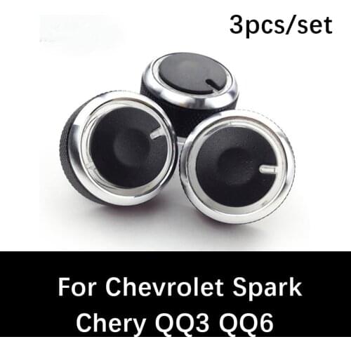 3pcs/set For Chevrolet Spark Chery QQ3 QQ6 Car Air Conditioning Knobs heat control switch knob ac knob Accessories