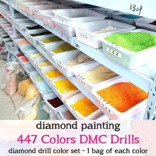 Diamonds Painting Accessory Round/Square Resin 5D Drill Diamond Mosaic Stone Color 447colors for Diamond Sales Wholesale 1bag=1g