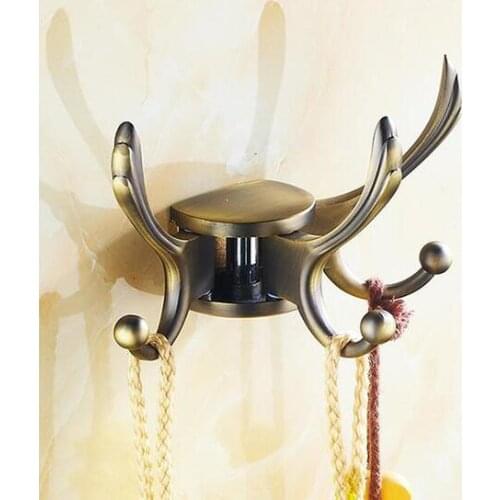Antique Robe Hook,Clothes Hook,Towel hanger, brass Construction ,Bathroom Hardware,kitchen hook bathroom accessories 4 colours