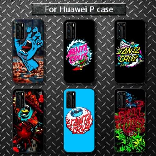 Santa Cruz Skateboard brand Phone Case for huawei P40 pro lite P8 P9 P10 P20 P30 psmart 2019 2017 2018