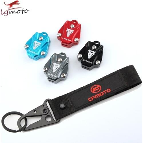 For CFMOTO Motorcycle Key Cover Protective Shell&Embroidery Keychain 400nk 250SR 650nk 400GT 650MT 150NK 250NK CF150 CF250 CF400